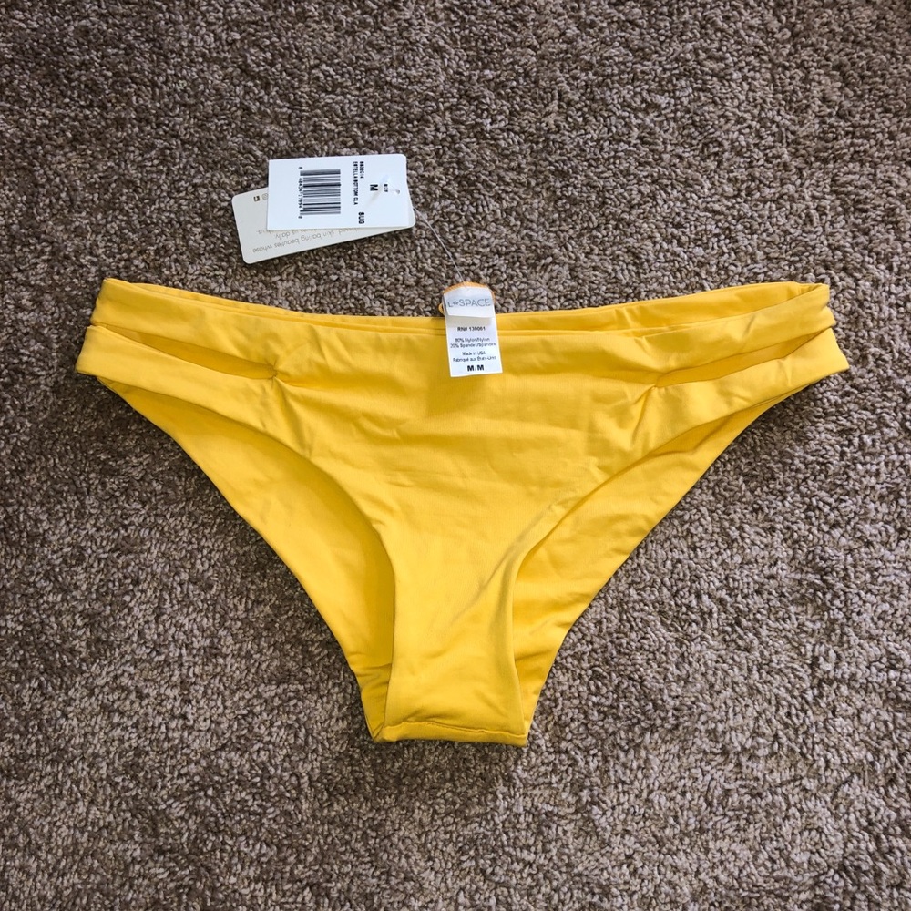 NWT LSpace Ywllow Bikini Bottom